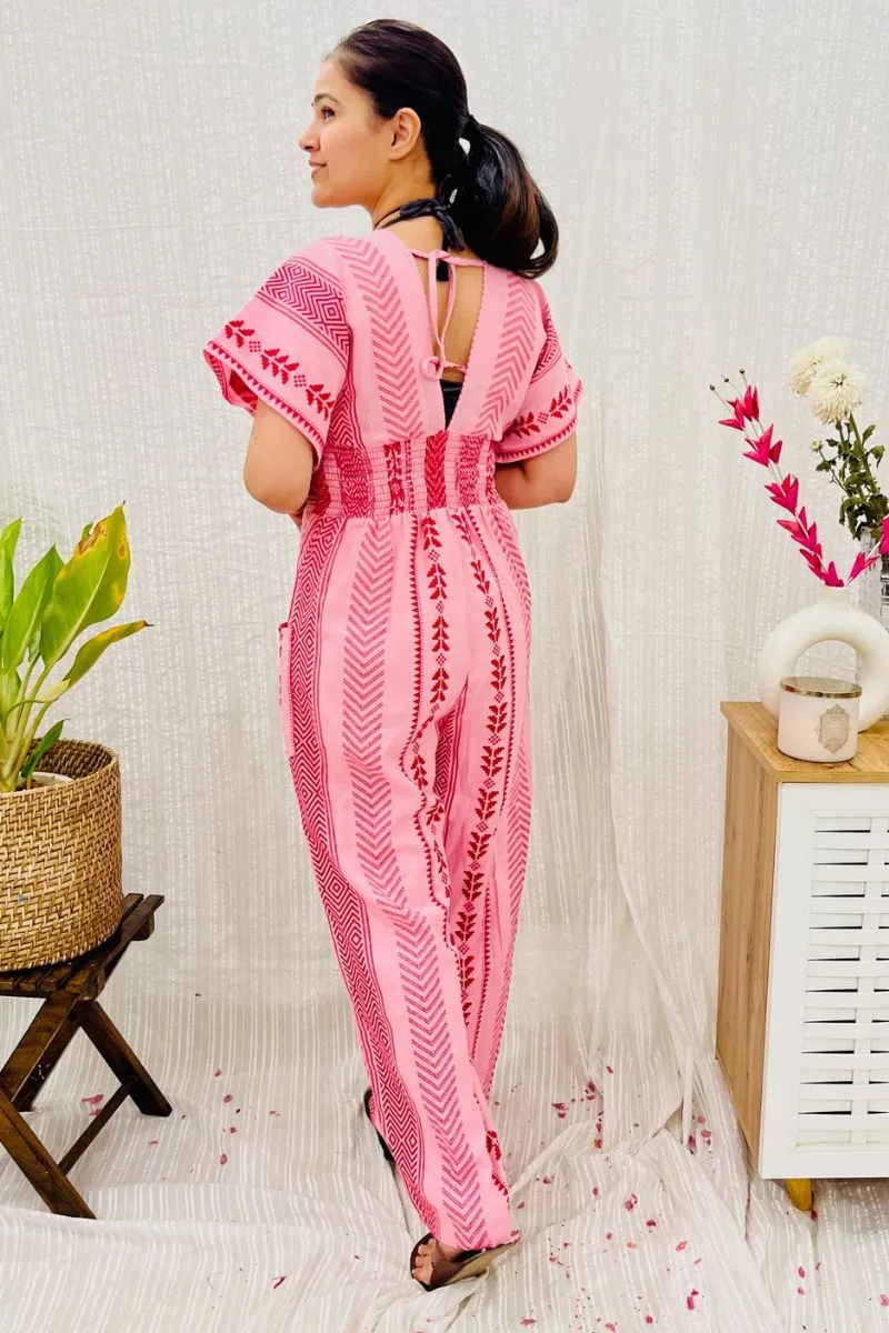 Tribal Embroidered Jumpsuit