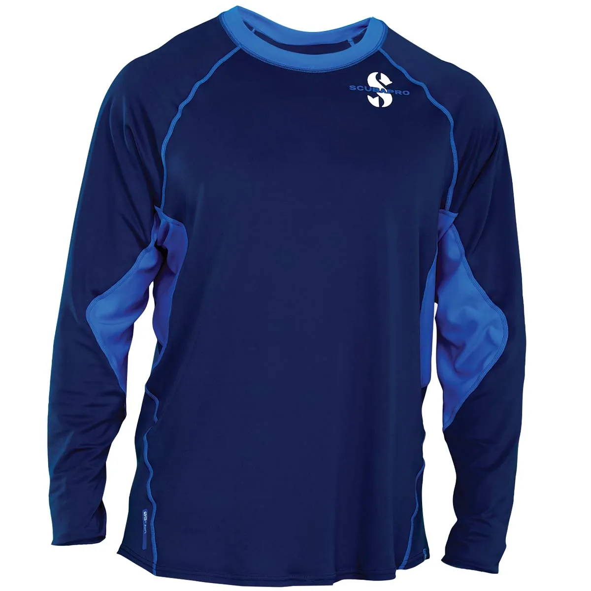 Used ScubaPro Aegean Rash Guard Mens, C - Flow, Long Sleeve (UPF50)