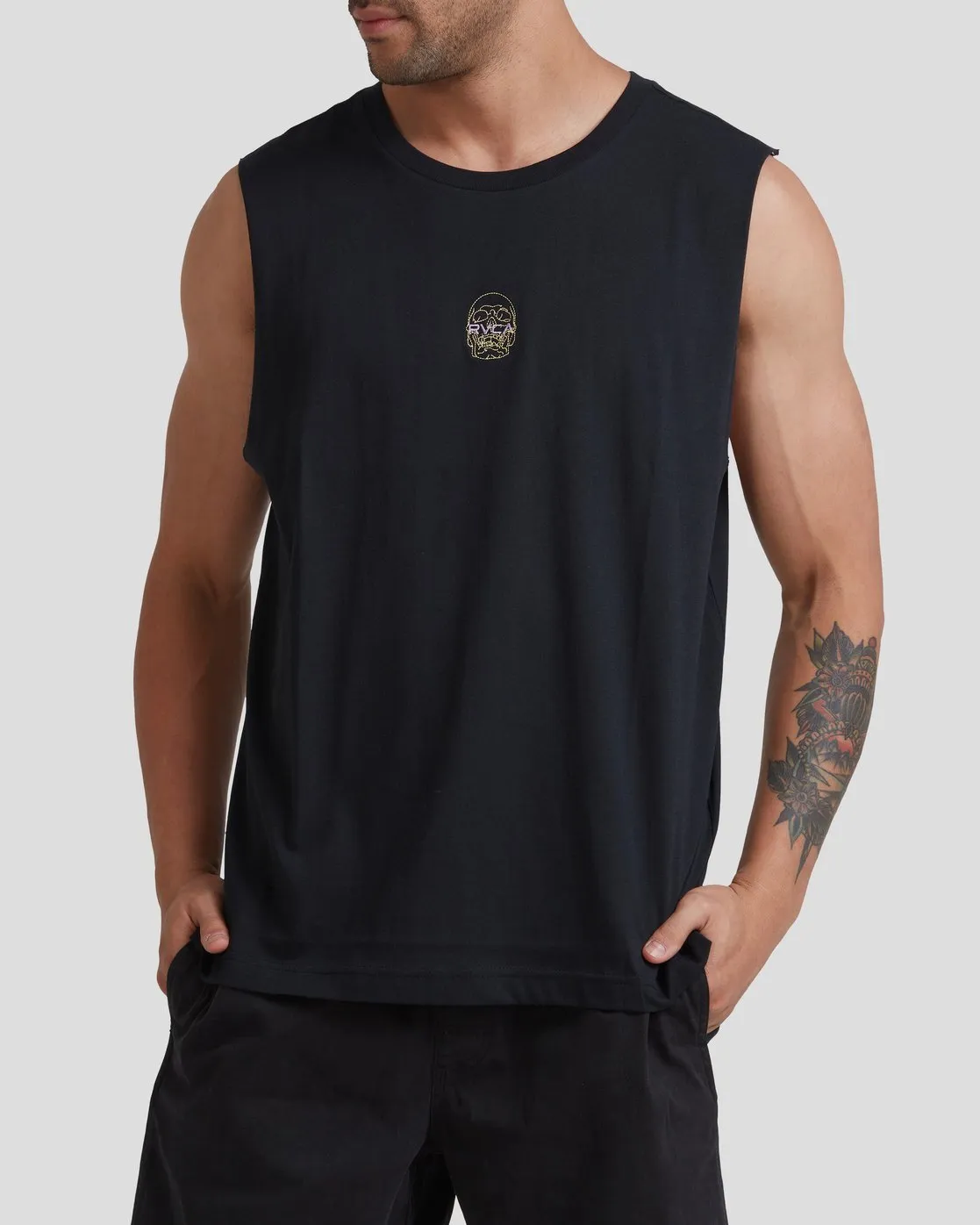 VA Skulls Muscle - Black