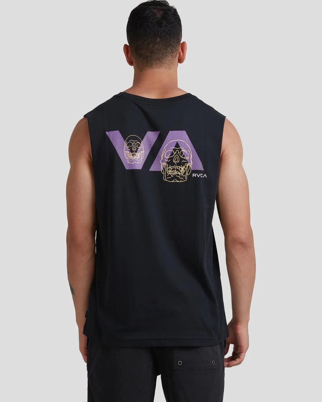 VA Skulls Muscle - Black