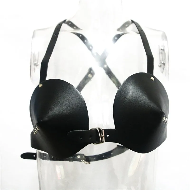 Women's Leather Adjustable Bra