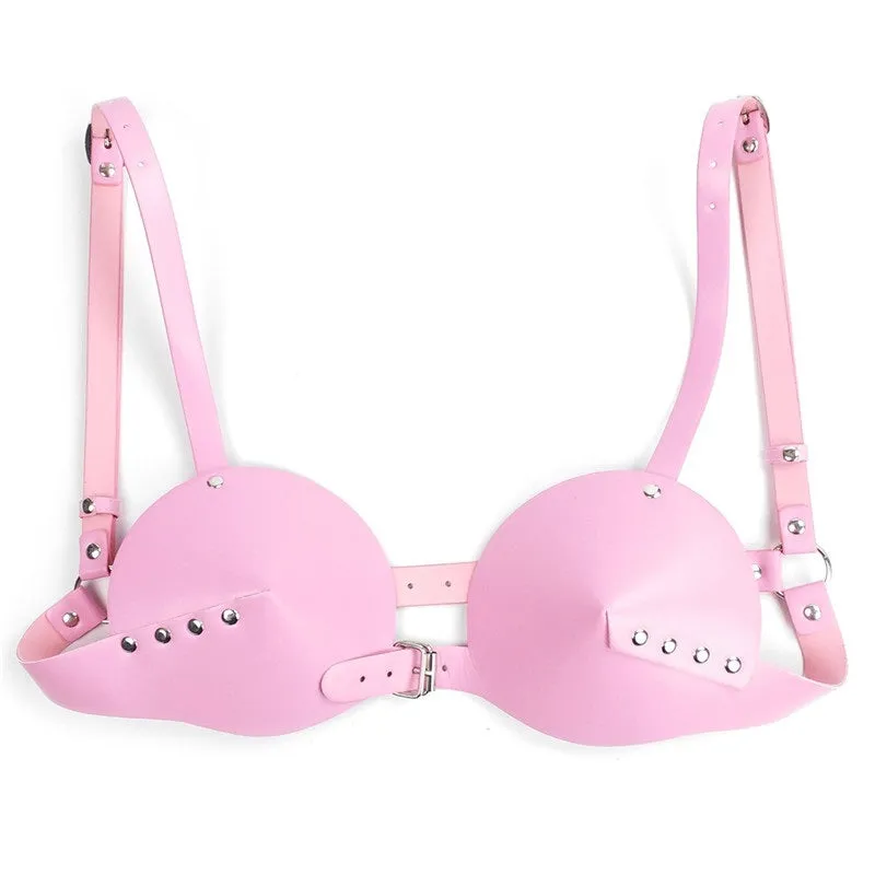 Women's Leather Adjustable Bra