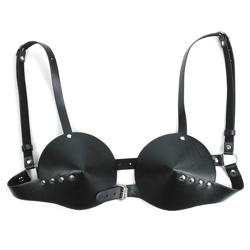 Women's Leather Adjustable Bra