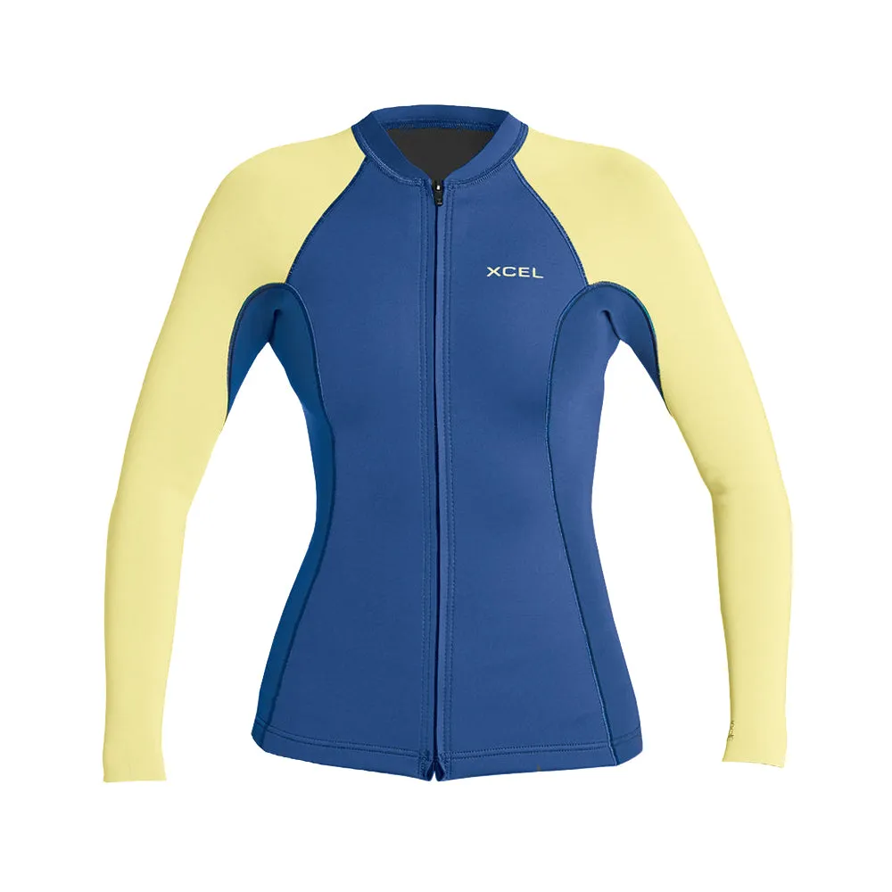 Xcel Axis 1.5/1.0mm LS Front Zip Womens Jacket
