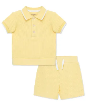 Yellow 2-Piece Toddler Short Set (2T-4T)